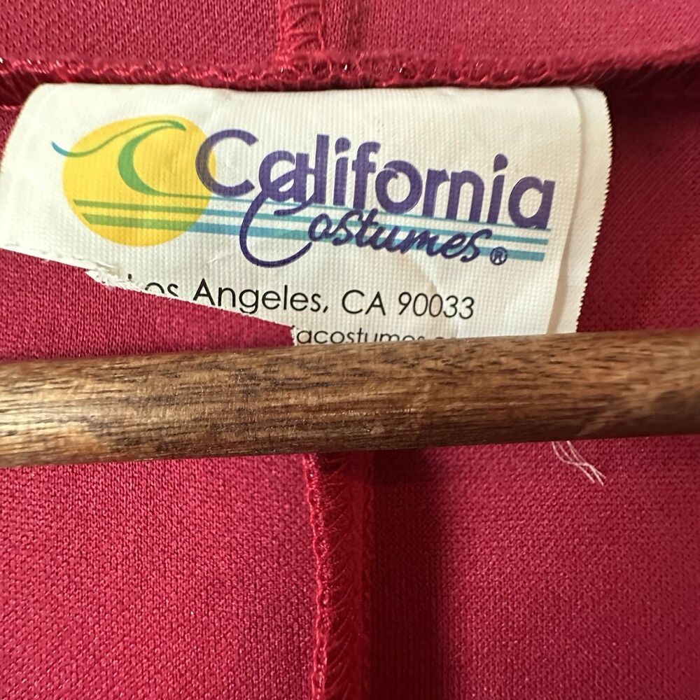 California Costumes Crimson Robe Hooded Dress Gown Medium S Halloween Sorceress - Picture 12 of 12
